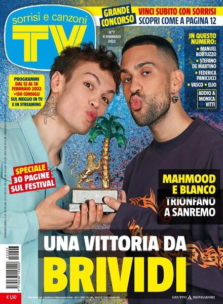 TV Sorrisi e Canzoni – 8 Febbraio 2022 Cover