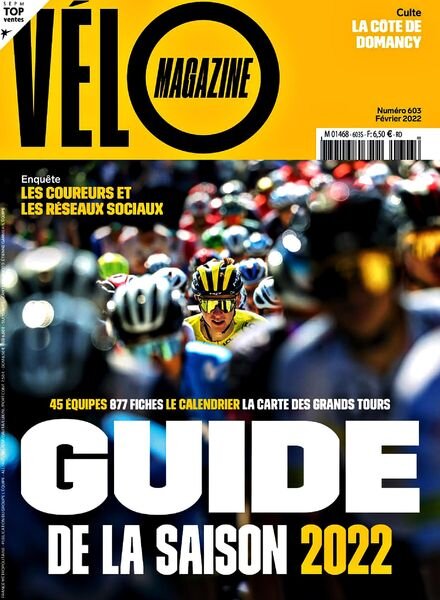 Velo Magazine – Fevrier 2022 Cover