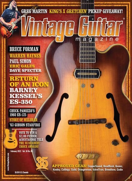Vintage Guitar – March 2022 Cover