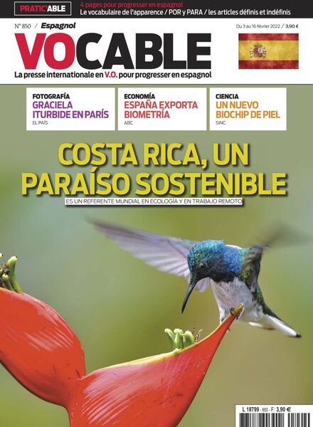 Vocable Espagnol – 3 Fevrier 2022 Cover