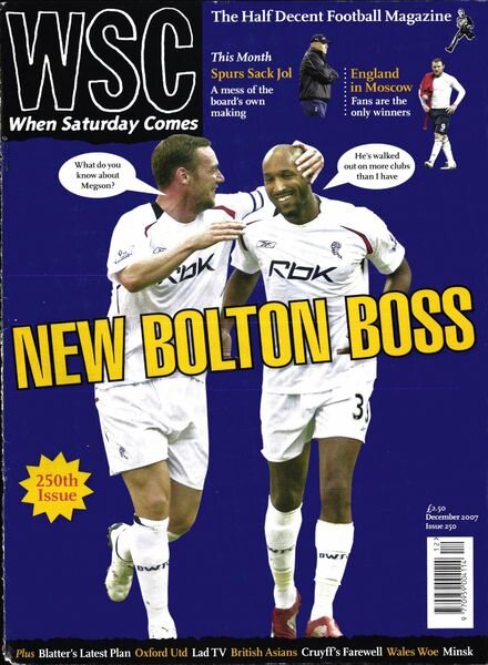 When Saturday Comes – December 2007 Cover