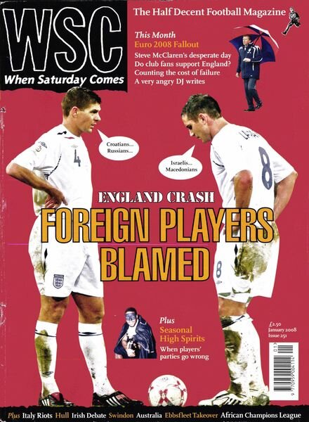 When Saturday Comes – January 2008 Cover