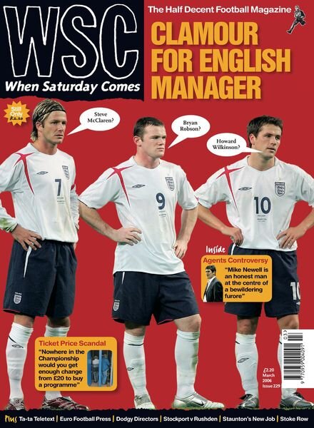 When Saturday Comes – March 2006 Cover