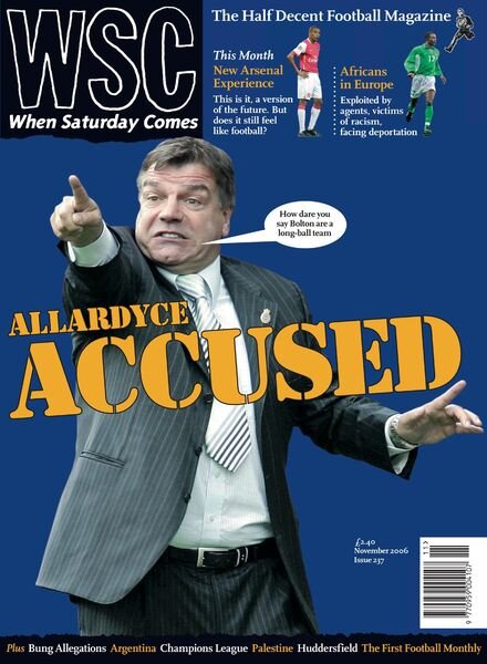 When Saturday Comes – November 2006 Cover
