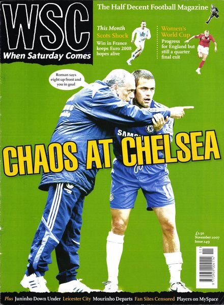 When Saturday Comes – November 2007 Cover