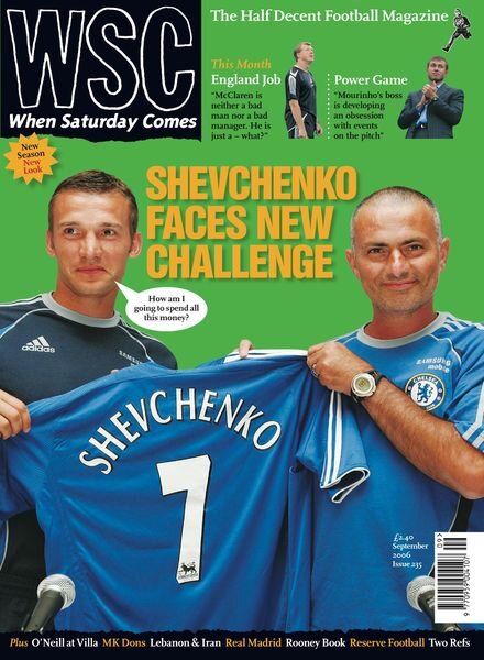 When Saturday Comes – September 2006 Cover