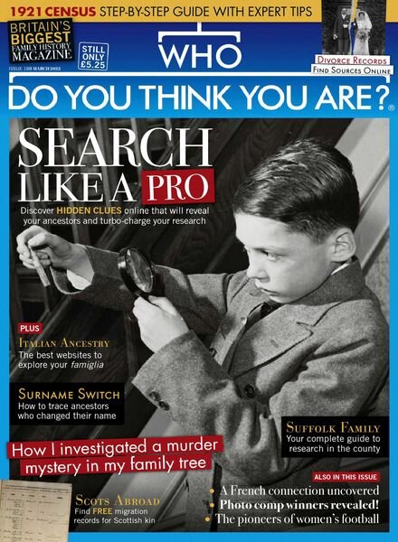 Who Do You Think You Are – March 2022 Cover