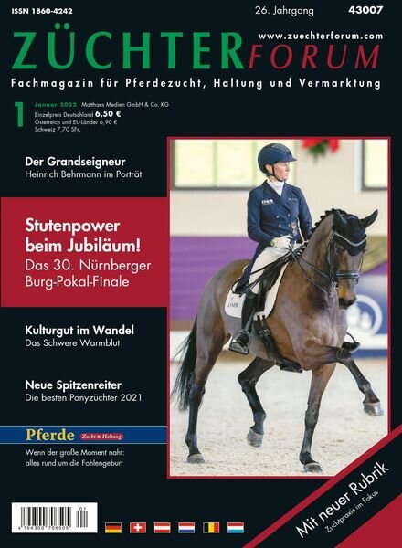 Zuchterforum – Januar 2022 Cover