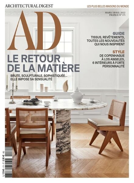 AD Architectural Digest France – mars-avril 2022 Cover
