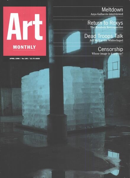 Art Monthly – April 1996 Cover