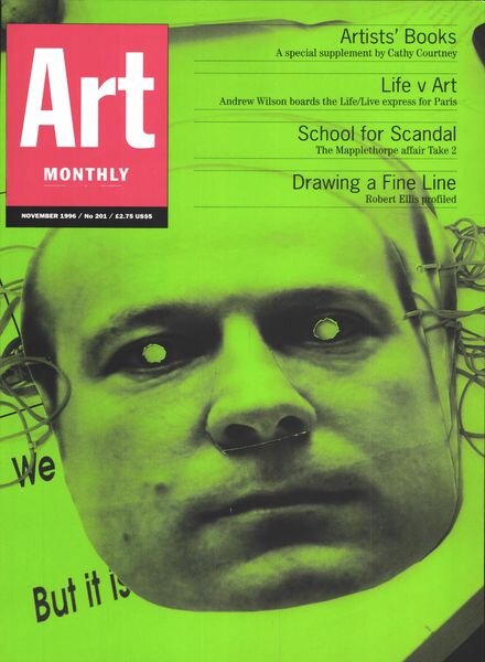 Art Monthly – November 1996 Cover