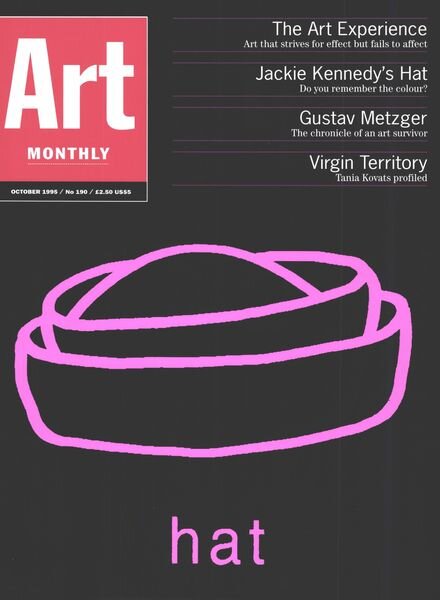 Art Monthly – October 1995 Cover