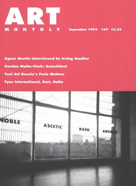 Art Monthly – September 1993 Cover