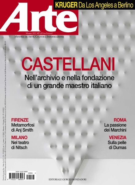 Arte – Marzo 2022 Cover