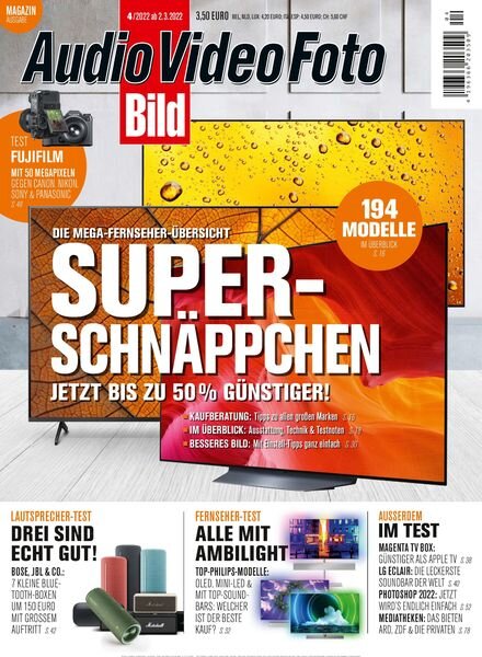 Audio Video Foto Bild – April 2022 Cover
