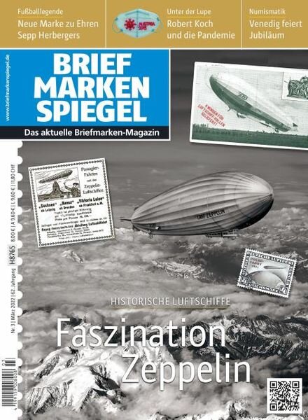 Briefmarken Spiegel – Marz 2022 Cover