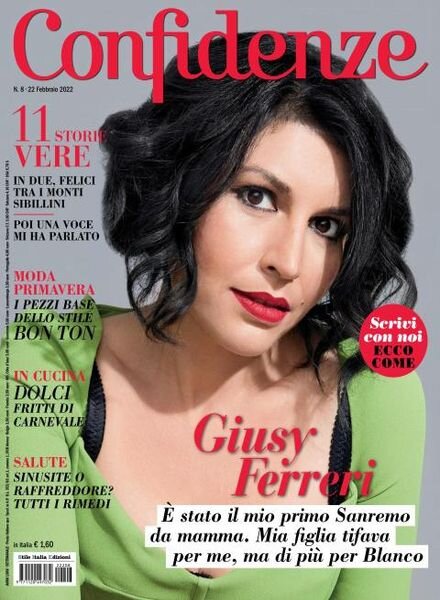 Confidenze – 22 febbraio 2022 Cover