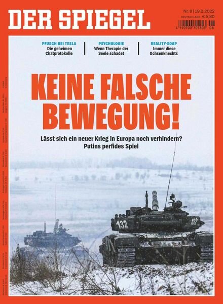 DER SPIEGEL – 18 Februar 2022 Cover
