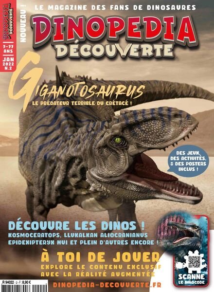 Dinopedia Decouverte – Janvier 2022 Cover
