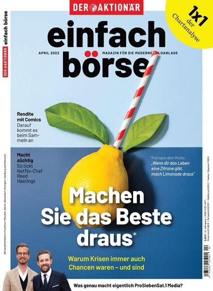 einfach borse – April 2022 Cover