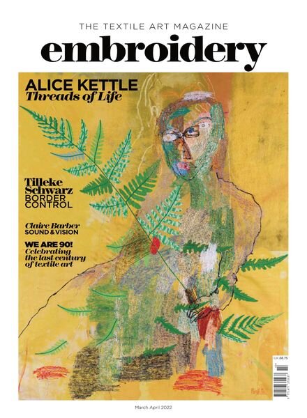 Embroidery Magazine – March 2022 Cover