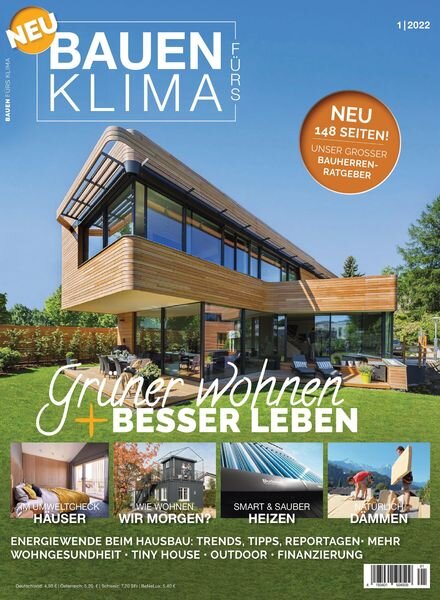 Energiesparhauser + Okologisch bauen – 04 Marz 2022 Cover