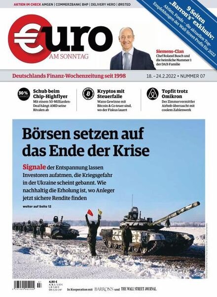Euro am Sonntag – 18 Februar 2022 Cover
