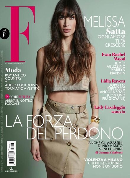 F – 8 Marzo 2022 Cover