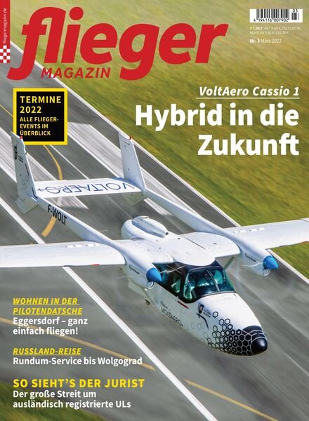 Fliegermagazin – Marz 2022 Cover