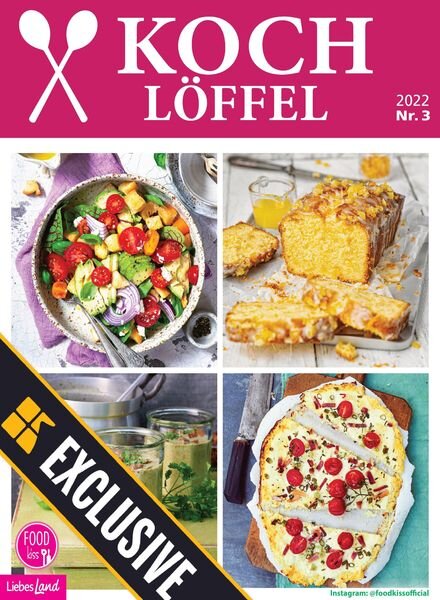 FOODkiss Liebes Land KOCHLOFFEL – Marz 2022 Cover