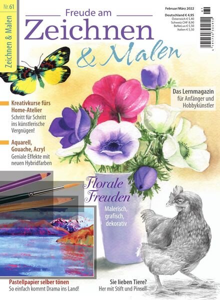 Freude am Zeichnen & Malen – Februar-Marz 2022 Cover