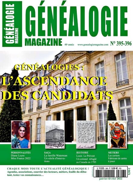 Genealogie – Janvier-Fevrier 2022 Cover