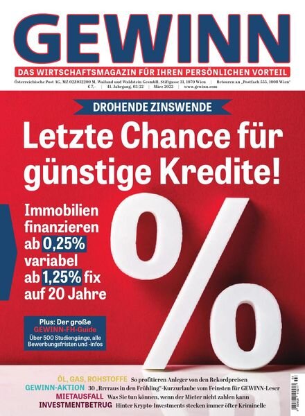 Gewinn – Marz 2022 Cover