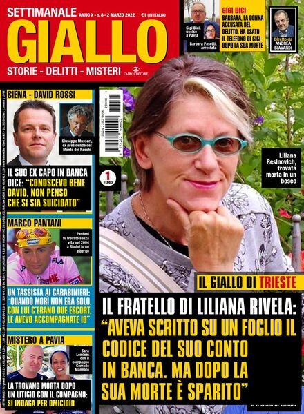 Giallo – 2 Marzo 2022 Cover
