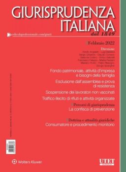 Giurisprudenza Italiana – Febbraio 2022