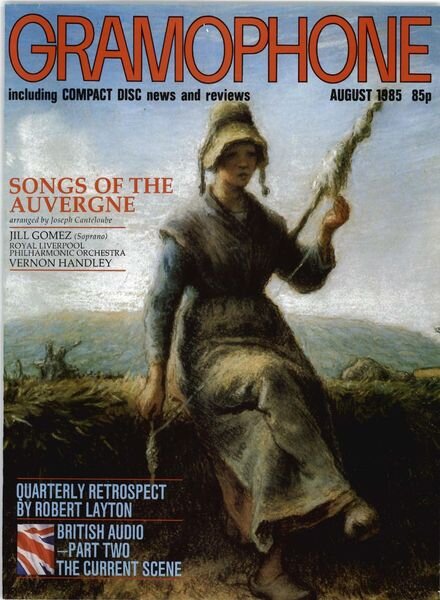Gramophone – August 1985 Cover