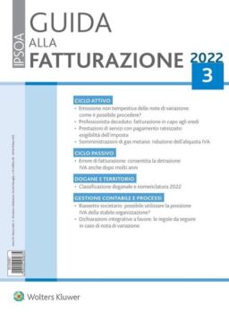Guida alla Fatturazione – Marzo 2022