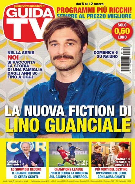 GuidaTV – 01 marzo 2022 Cover