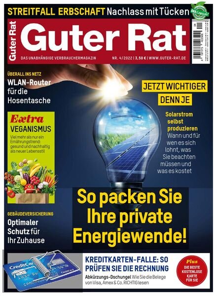 Guter Rat – April 2022 Cover
