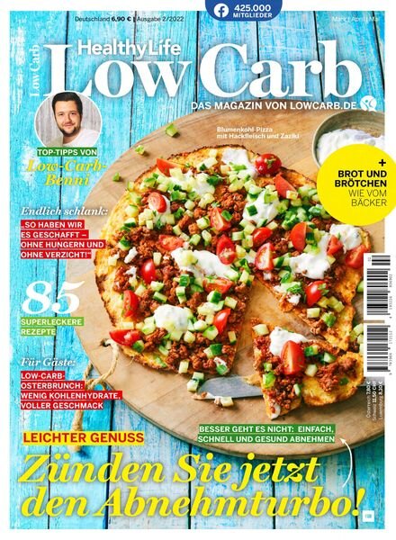 Healthy Life Low Carb – April 2022 Cover