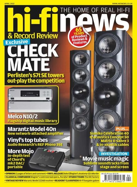 Hi-Fi News – April 2022 Cover