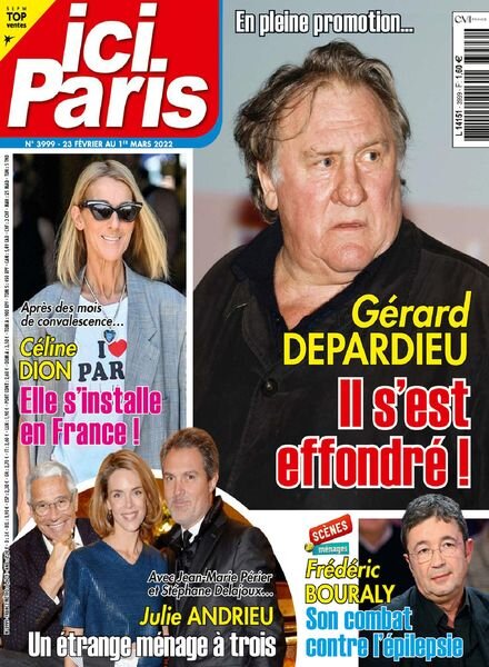 Ici Paris – 23 fevrier 2022 Cover