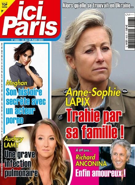 Ici Paris – 23 mars 2022 Cover