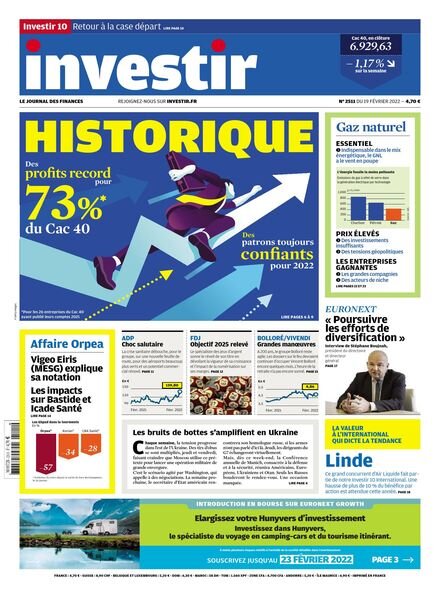 Investir – 19 Fevrier 2022 Cover