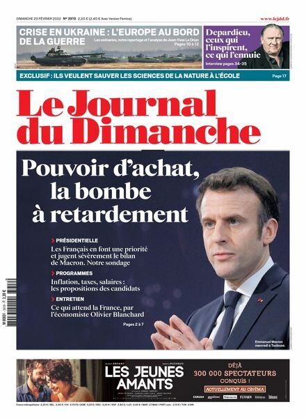 Le Journal du Dimanche – 20 fevrier 2022 Cover