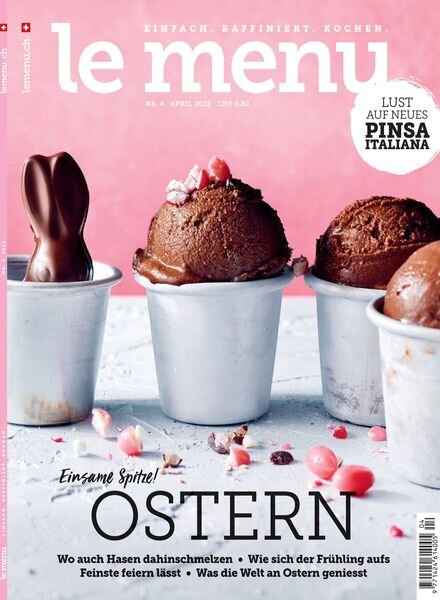 le menu – April 2022 Cover