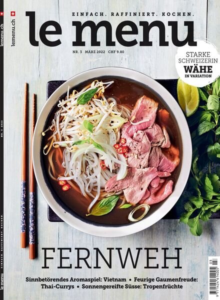 le menu – Marz 2022 Cover