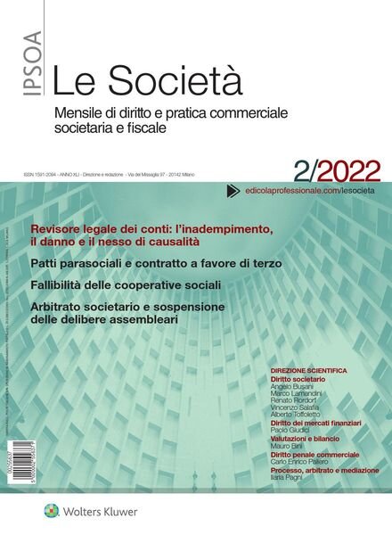 Le Societa – Febbraio 2022 Cover