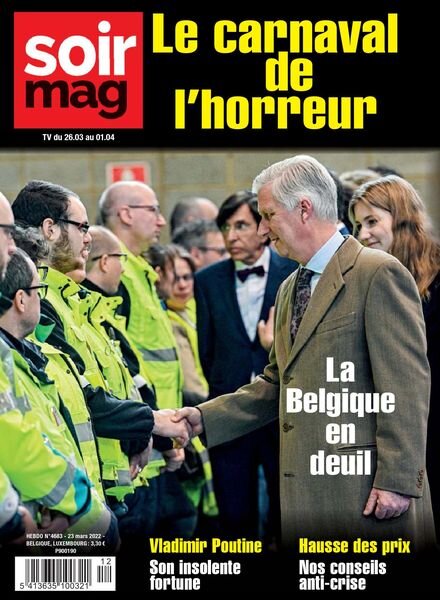 Le Soir Magazine – 25 mars 2022 Cover