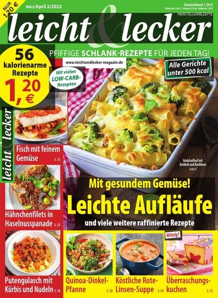 Leicht & Lecker – Marz-April 2022 Cover